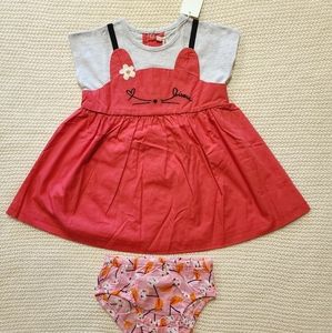 NWT Catimini Dress Fushia Size 12M
